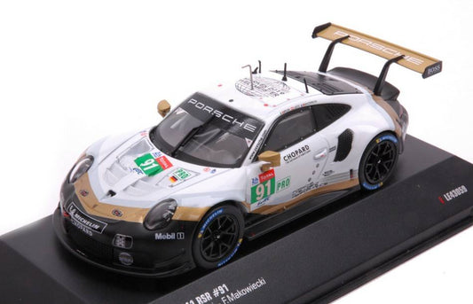 SCALE MODEL COMPATIBLE WITH PORSCHE 911 RSR N.91 LM 2019 LIETZ-BRUNI-MAKOWIECKI 1:43 IXO MODEL LE43059