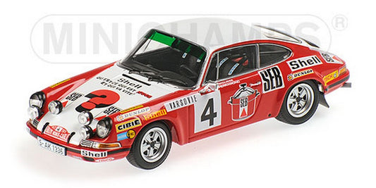 SCALE MODEL COMPATIBLE WITH PORSCHE 911 S N.4 2nd MONTE CARLO 1972 LARROUSSE-PERRAMOND 1:43 MINICHAMPS PM400726804