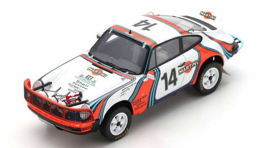MODELE REDUIT COMPATIBLE AVEC PORSCHE 911 SC 3.0 N.14 2ème RALLYE SAFARI 1978 V.PRESTON JR.-J.LYALL 1:43 SPARK MODEL S4019