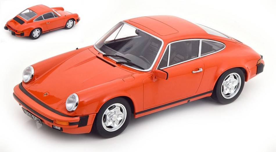 MODELLINO IN SCALA COMPATIBILE CON PORSCHE 911 SC COUPE' 1978 ORANGE 1:18 KK SCALE KKDC180801