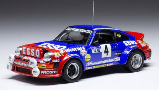 MODELE REDUIT COMPATIBLE AVEC PORSCHE 911 SC, N.4 RALLYE MONTE CARLO 1982 FREQUELIN/FAUCHILLE 1:43 IXO MODEL RAC398B