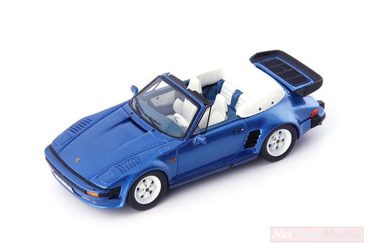 SCALE MODEL COMPATIBLE WITH PORSCHE 911 SE FLATNOSE CONVERTIBLE 1988 BLUE 1:43 AVENUE MODEL AVN60045