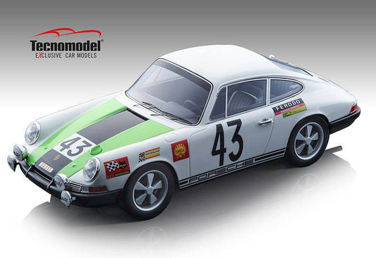 SCALE MODEL COMPATIBLE WITH PORSCHE 911 T N.43 LE MANS 1968 GABAN-VANDERSCHRICK 1:18 TECNOMODEL TMD18159A