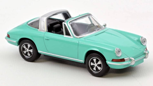 MODELE REDUIT COMPATIBLE AVEC PORSCHE 911 TARGA 1969 GREEN JET CAR 1:43 NOREV NV750043