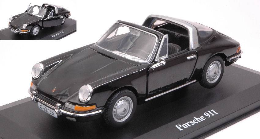 MODELLINO IN SCALA COMPATIBILE CON PORSCHE 911 TARGA BLACK 1:32 BURAGO BU43214Z