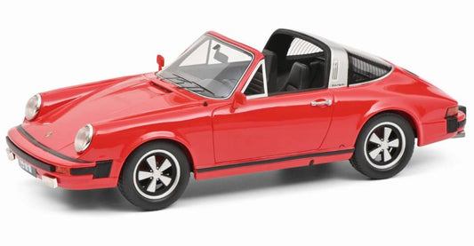 SCALE MODEL COMPATIBLE WITH PORSCHE 911 TARGA CABRIOLET 1977 RED 1:18 SCHUCO SH450048700