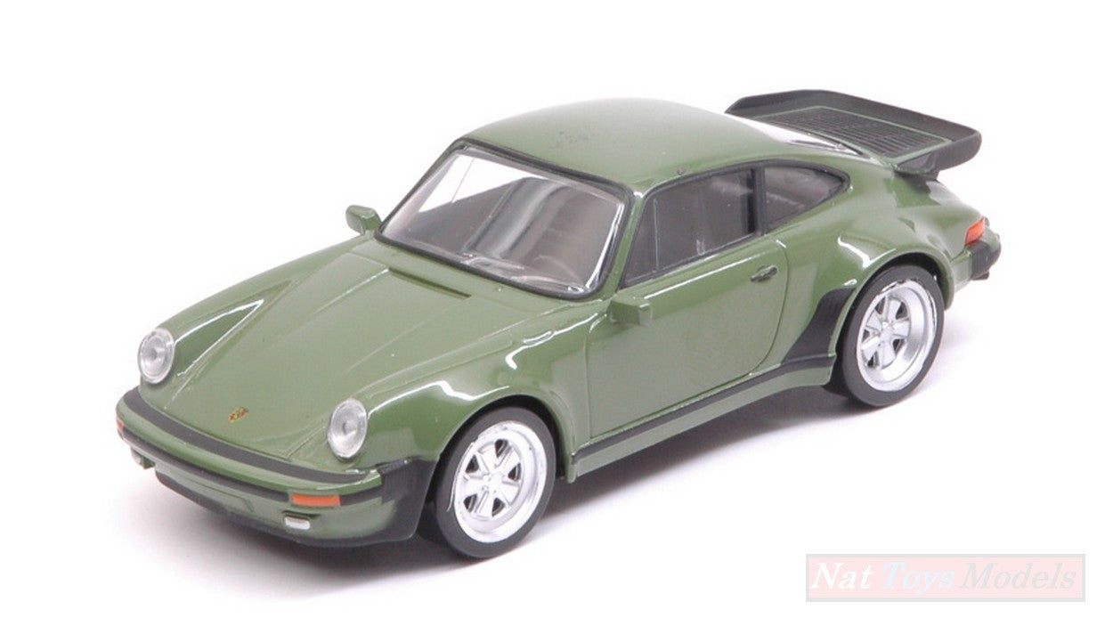 MODELLINO IN SCALA COMPATIBILE CON PORSCHE 911 TURBO 3 3l 1978 GREEN 1:43 NOREV NV750033