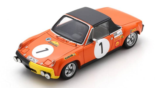 SCALE MODEL COMPATIBLE WITH PORSCHE 914/6 N.1 MARATHON DE LA ROUTE 1970 LARROUSSE-MARKO-HALDI SPARK MODEL S2864