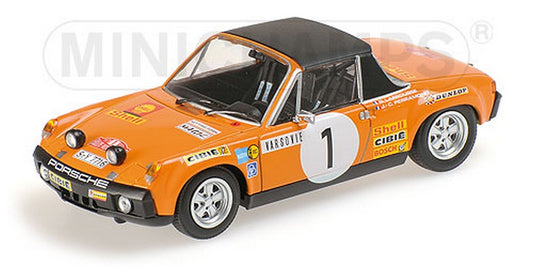 MODELLINO IN SCALA COMPATIBILE CON PORSCHE 914/6 N.1 RETIRED MONTE CARLO 1971 LARROUSSE-PERRAMONT 1:43 MINICHAMPS PM400716501