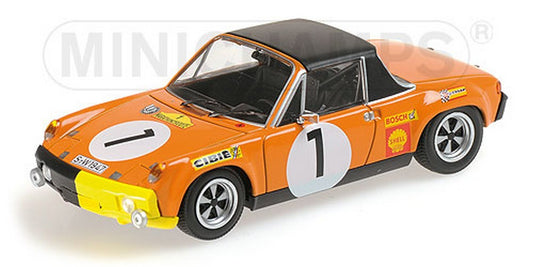 MODÈLE RÉDUIT COMPATIBLE AVEC PORSCHE 914/6 N.1 VAINQUEUR MARATHON DE LA ROUTE 1970 LARROUSSE-HALDI-MARKO MINICHAMPS PM4007065