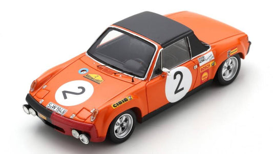 SCALE MODEL COMPATIBLE WITH PORSCHE 914/6 N.2 MAR.D.LA ROUTE 1970 BALLOTLENA-KOOB-STEKKONIG 1:43 SPARK MODEL S2866