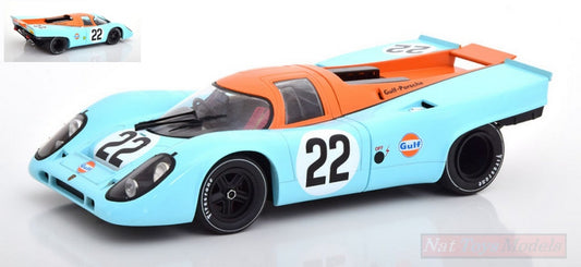SCALE MODEL COMPATIBLE WITH PORSCHE 917 K GULF N.22 ACCIDENT LM 1970 D.HOBBS-M.HAILWOOD 1:18 CMR CLASSIC MODEL REPLICARS