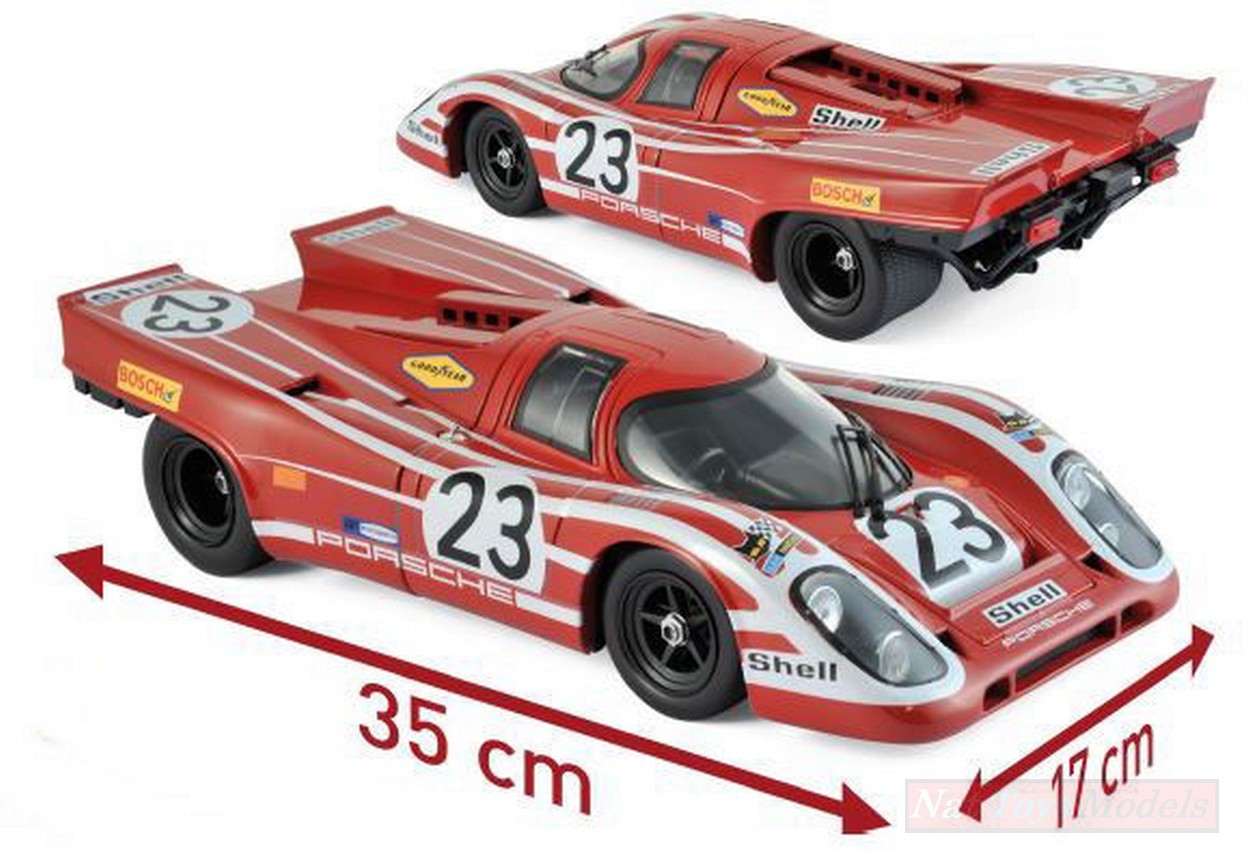 SCALE MODEL COMPATIBLE WITH PORSCHE 917 K N.23 WINNER LM 1970 H.HERRMANN-R.ATTWOOD 1:12 NOREV NV127501