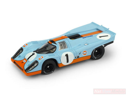 SCALE MODEL COMPATIBLE WITH PORSCHE 917K N.1 24 H DAYTONA 1971 J.SIFFERT-D.BELL BOX 50th ANNIV.1:43 BRUMM BM0269UPD