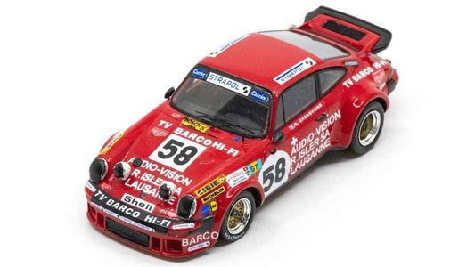 SCALE MODEL COMPATIBLE WITH PORSCHE 934 N.58 LM 1976 ZBINDEN-CHENEVIERE-BUHRER 1:43 SPARK MODEL S9823