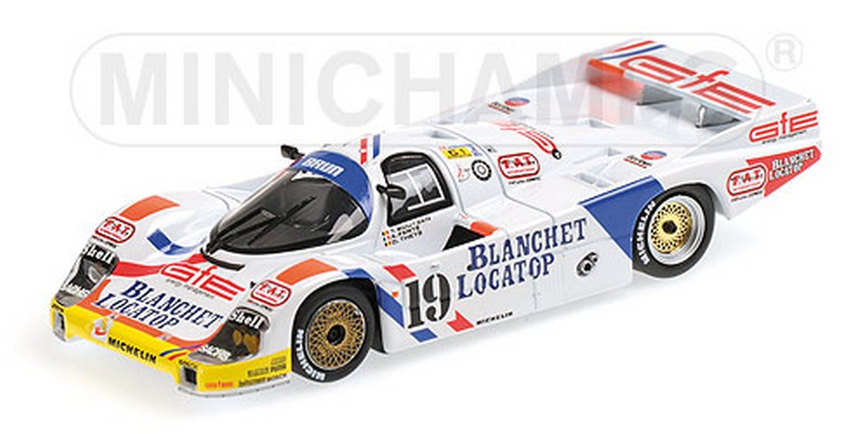 MODELLINO IN SCALA COMPATIBILE CON PORSCHE 956L N.19 ACCIDENT LM 1986 BOUTSEN-THEYS-FERTE  1:43 MINICHAMPS PM430866519