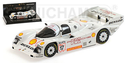 MODÈLE RÉDUIT COMPATIBLE AVEC PORSCHE 962 C N.17 VAINQUEUR SUPERCUP NURBURGRING 1987 HJSTUCK 1:43 MINICHAMPS PM444876817