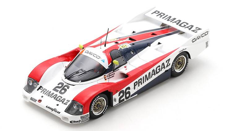 SCALE MODEL COMPATIBLE WITH PORSCHE 962 C N.26 LM 1990 DUEZ-GROHS-OPPERMANN 1:43 SPARK MODEL S9884
