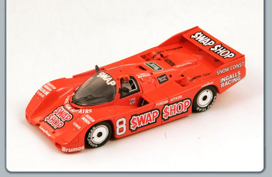 MODELLINO IN SCALA COMPATIBILE CON PORSCHE 962 N.8 WINNER SEBRING 12 HOURS 1985 WOLLEK-FOYT 1:43 SPARK MODEL S2989