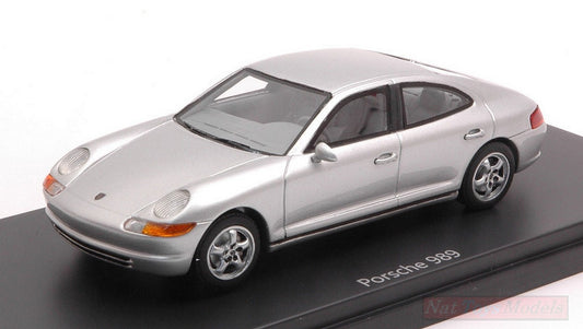 SCALE MODEL COMPATIBLE WITH PORSCHE 989 SILVER EXCLUSIVE CARTIMA ED.LIM.1:43 AUTOCULT ATC90142