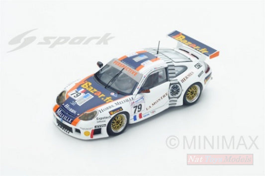 SCALE MODEL COMPATIBLE WITH PORSCHE 996 GT3 R N.79 23th LM 2000 JL.RICCI-R.RICCI-T.PERRIER 1:43 SPARK MODEL S4759