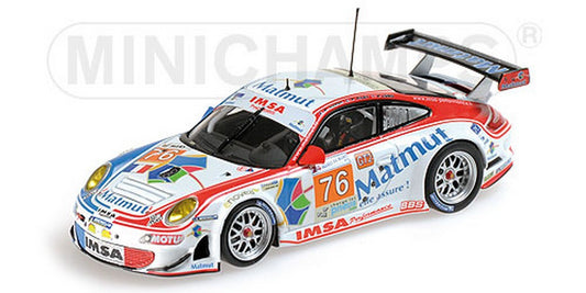 MODELE REDUIT COMPATIBLE AVEC PORSCHE 997 GT3 N.76 17ème LM 2010 NARAT-PILET-LONG 1:43 MINICHAMPS PM410106976