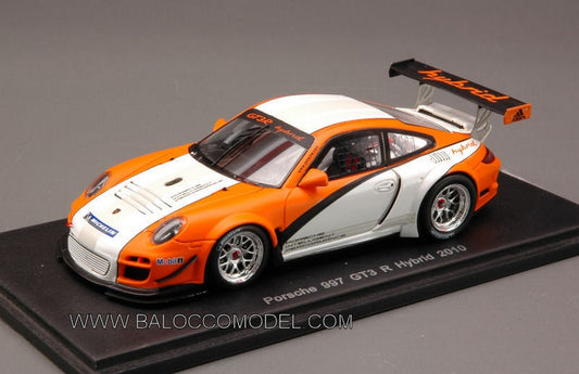 MODELE REDUIT COMPATIBLE AVEC PORSCHE 997 GT3 R HYBRID 2010 1:43 SPARK MODEL S2088