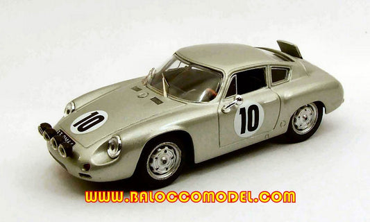 MODELE REDUIT COMPATIBLE AVEC PORSCHE ABARTH N.10 RALLYE CATALUNAS 1965 HOSPITALIER-PERIE 1:43 MEILLEUR MODELE BT9450