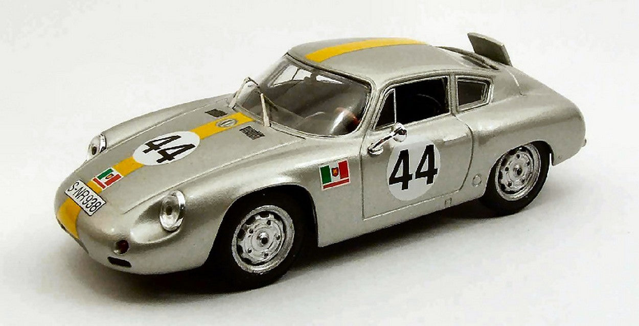 SCALE MODEL COMPATIBLE WITH PORSCHE ABARTH N.44 10th TARGA FLORIO 1962 CONTE PUCCI-BARTH 1:43 BEST MODEL BT9444