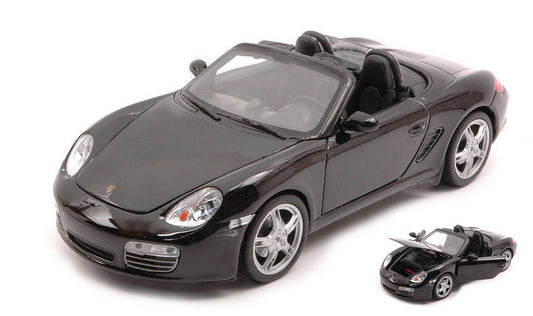 SCALE MODEL COMPATIBLE WITH PORSCHE BOXSTER S CABRIO BLACK 1:24 WELLY WE22479BK