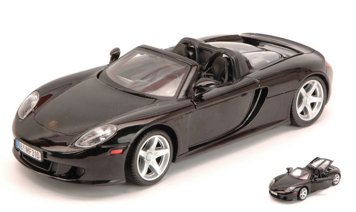 SCALE MODEL COMPATIBLE WITH PORSCHE CARRERA GT 2003 BLACK 1:24 MOTORMAX MTM73305BK