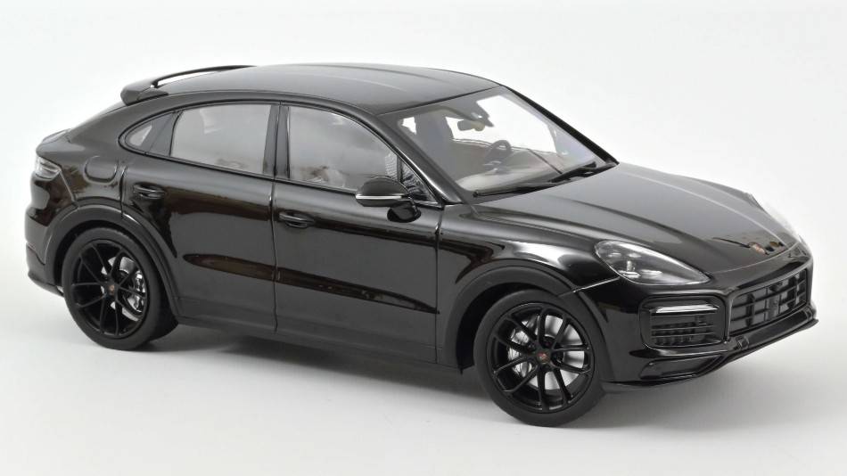 MODELLINO IN SCALA COMPATIBILE CON PORSCHE CAYENNE S COUPE 2019 BLACK 1:18 NOREV NV187673