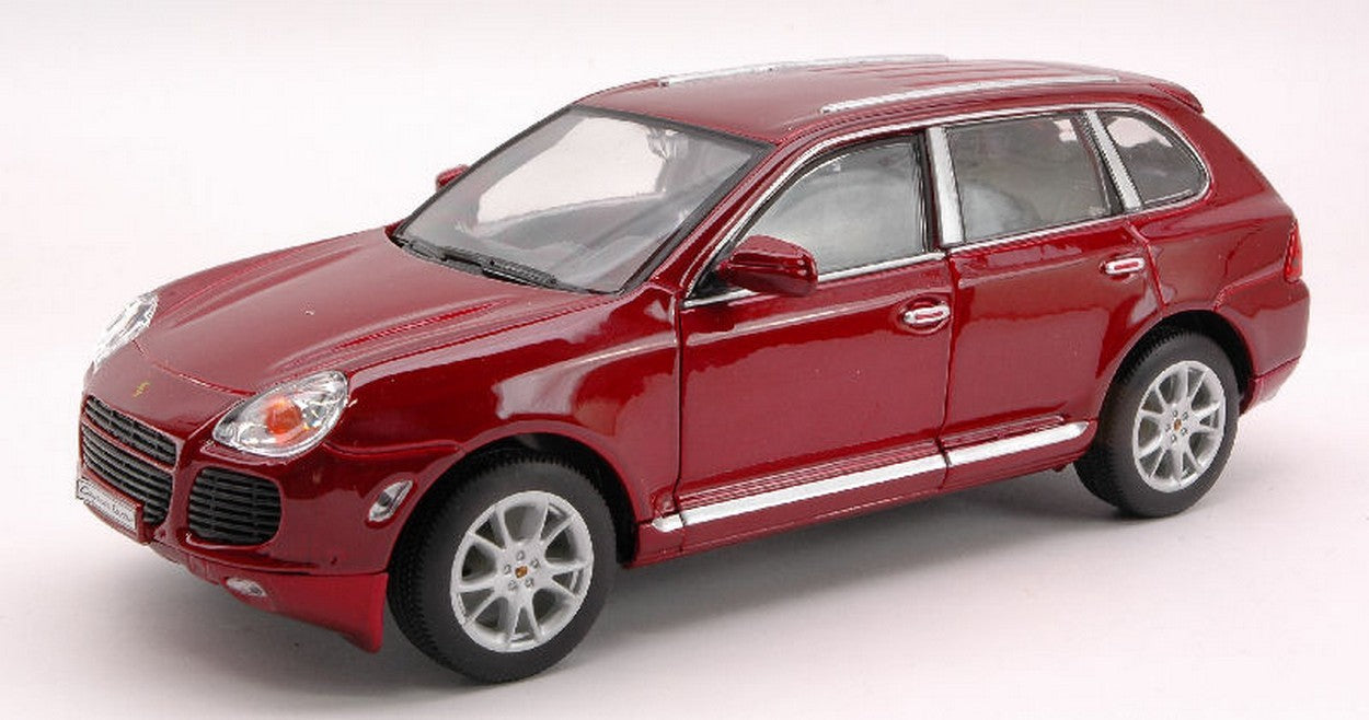 SCALE MODEL COMPATIBLE WITH PORSCHE CAYENNE TURBO 2002 RED 1:24 WELLY WE2431
