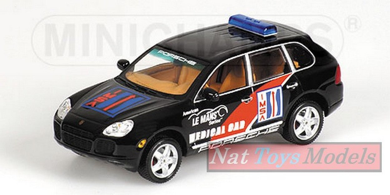 MODELLINO IN SCALA COMPATIBILE CON PORSCHE CAYENNE TURBO MEDICAL CAR LE MANS 2003 1:43 MINICHAMPS PM400061082