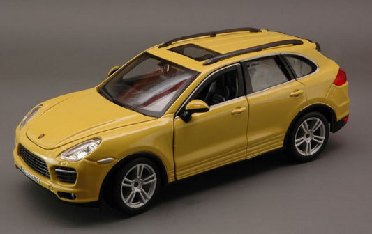 SCALE MODEL COMPATIBLE WITH PORSCHE CAYENNE TURBO YELLOW 1:24 BURAGO BU21056Y