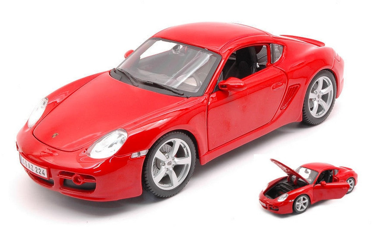 MODELLINO IN SCALA COMPATIBILE CON PORSCHE CAYMAN S RED 1:18 MAISTO MI31122R