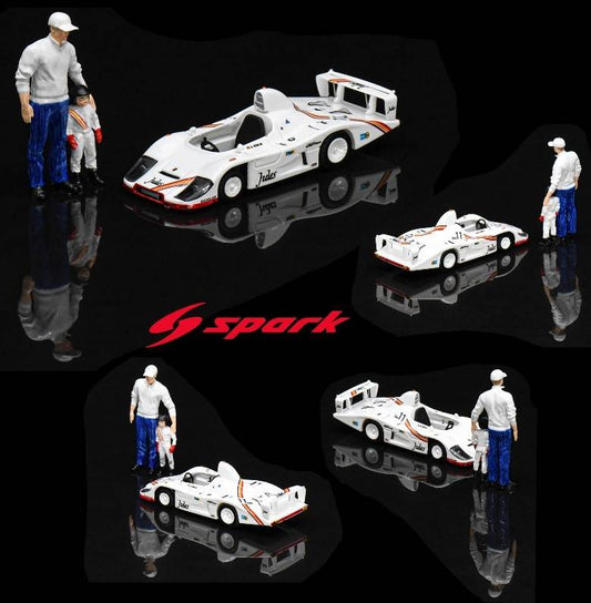 SCALE MODEL COMPATIBLE WITH PORSCHE LITTLE BIG MANS SET WITH FIGURINE 1:43 SPARK MODEL S7840
