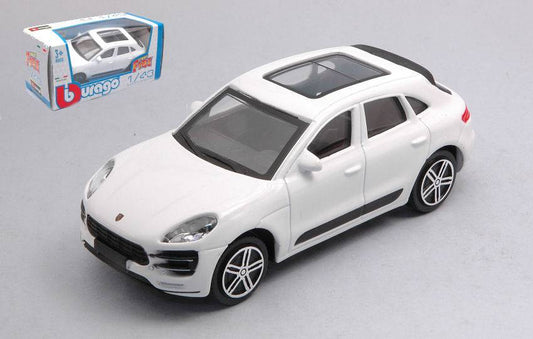 MODELLINO IN SCALA COMPATIBILE CON PORSCHE MACAN WHITE 1:43 BURAGO BU30299W