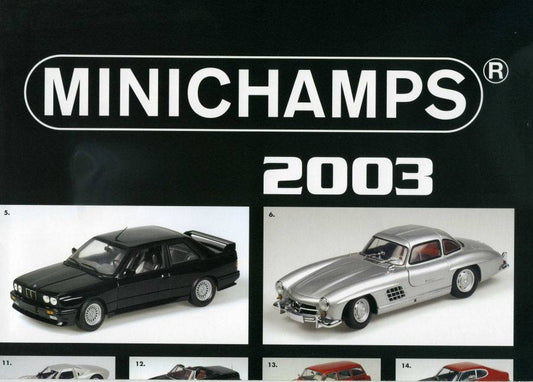 POSTER CAR MODEL BOOK 2003 cm 80x60 MINICHAMPS PMCATPOST1