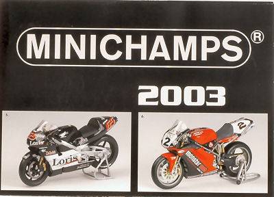 MOTORCYCLE POSTER MODEL BOOK 2003 cm 80x60 MINICHAMPS PMCATPOST