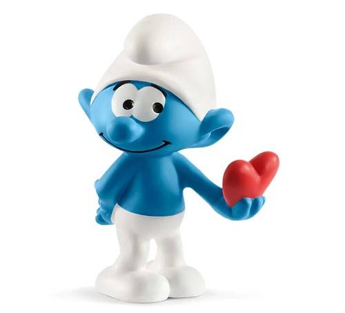 SCALE MODEL COMPATIBLE WITH SMURF WITH HEART
 SCHLEICH SCH20817 DIE CAST