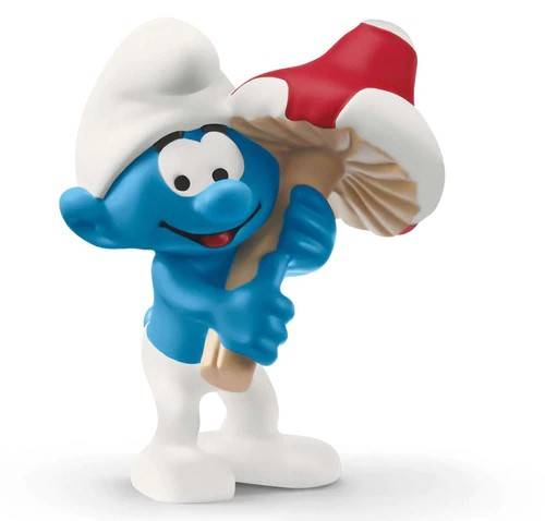 MODELLINO IN SCALA COMPATIBILE CON PUFFO CON FUNGO SCHLEICH SCH20819 FIGURE 3D
