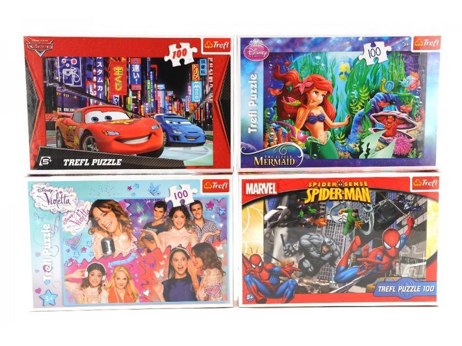 MODÈLE RÉDUIT COMPATIBLE AVEC DISNEY PUZZLE 4 ASSEMBLÉE DE 100 FABRICANTS DIVERS GO7224