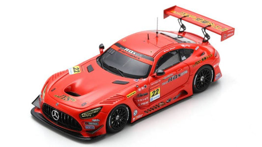 SCALE MODEL COMPATIBLE WITH R'Qs AMG GT3 N.22 GT300 SUPER GT 2022 HISASHI WADA-MASAKI JYONAI 1:43 SPARK MODEL SGT044