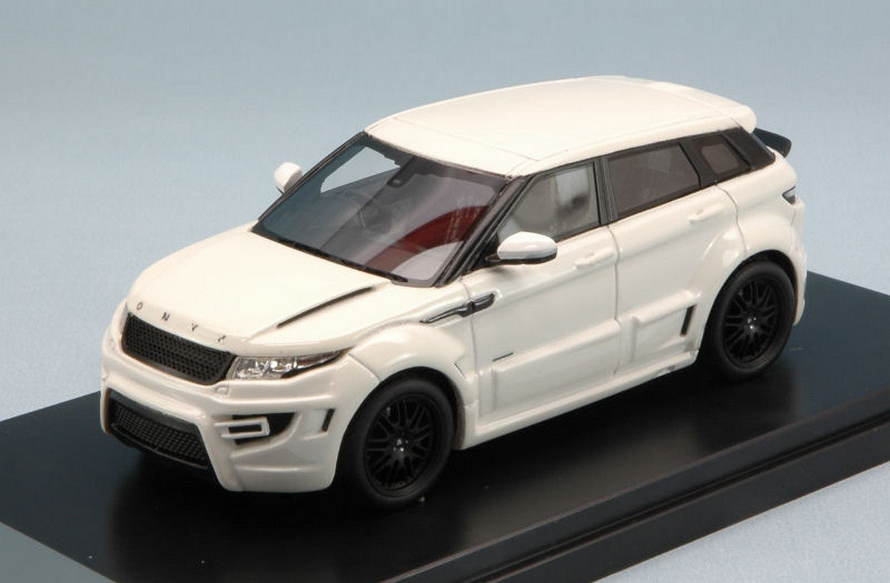 MODELLINO IN SCALA COMPATIBILE CON RANGE ROVER EVOQUE ONYX ROGUE EDITION 2012 WHITE 1:43 PREMIUMX PR0273