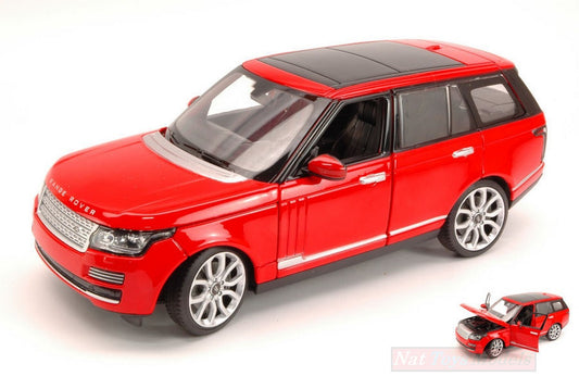 SCALE MODEL COMPATIBLE WITH RANGE ROVER IV SERIES 2012 RED 1:24 RASTAR RAT56300R