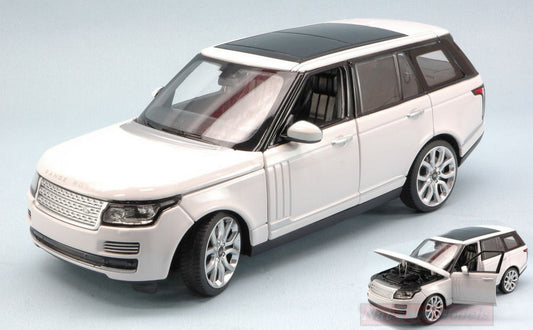 SCALE MODEL COMPATIBLE WITH RANGE ROVER IV SERIES 2012 WHITE 1:24 RASTAR RAT56300W