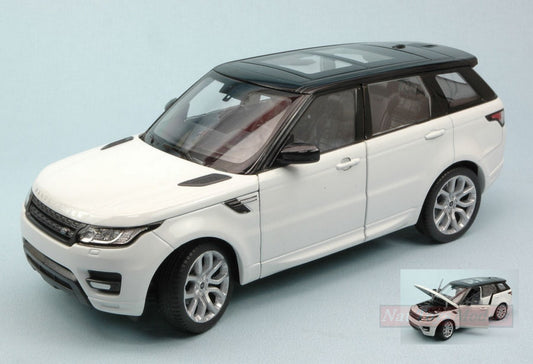 SCALE MODEL COMPATIBLE WITH RANGE ROVER SPORT 2014 WHITE/BLACK 1:24 WELLY WE4059W