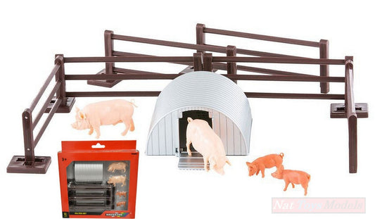MODELLINO IN SCALA COMPATIBILE CON RECINTO SUINI PIG PEN SET 1:32 BRITAINS LC43140