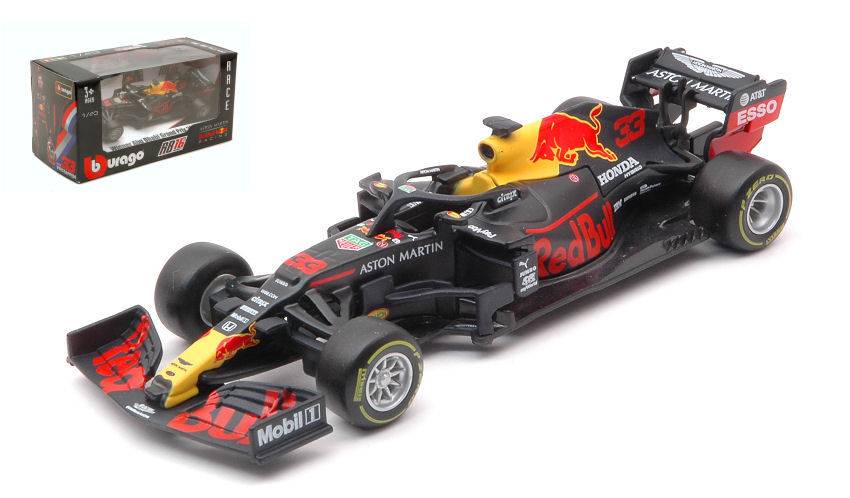 MODELLINO IN SCALA COMPATIBILE CON RED BULL HONDA RB16 MAX VERSTAPPEN 2020 N.33  ABU DHABI GP 1:43 BURAGO BU38052